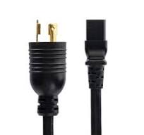 6ft (1.8m) Heavy Duty Extension Cord, Twist-Lock NEMA L6-20P to C19, 20A  250V, 12AWG, Black Extension Cable, Heavy Gauge Power Cable, TAA Compliant,  ...