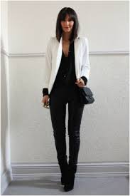 Black And White Blazer Womens Outfit How To Dress For An Interview White Blazer Interview Dress Job Interview Outfit
