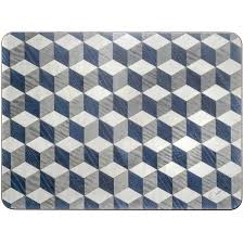 Blue Place Mats Blue White Grey Placemats Melamine Table Mat Tablemat 45 Liked On Polyvore Featuring Home Ki Grey Placemats White Placemats Blue Table