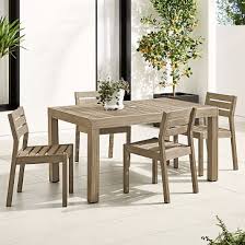 These sets include a dining table and two or more dining chairs , and can range in size from small bistro sets to large sets, with enough space to host ten or more guests. Outdoor Dining Furniture West Elm
