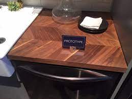 Some of the most common butcher block myths involve qualities such as water resistance, bacteria. Chevron Patterned Edge Grain Wood Countertop
