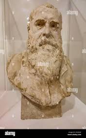 Giverny france monet bust hi-res stock photography and images