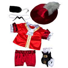 Disney Captain Hook Costume 6 Pc Workshop Clothes Build A Bear Captain Hook Costume