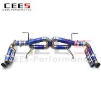 CEES Titanium alloy Exhaust System Catback Exhaust For Audi R8 V10 5.2  2017-2019 High Performance car exhaust muffler