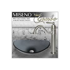 Novatto tartaruga oval glass vessel bathroom sink. Miseno Mnog423 Ml953bn Oval 21 1 2 Tempered Build Com