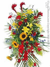 For large floral tributes please, if you prefer to get. Red And Yellow Funeral Spray For Delivery