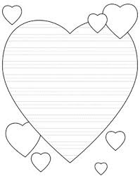 We have a nice variety including 3 different sized lines in portrait and landscape layouts. Heart Shaped Writing Paper For Valentine S Day Primary Lines Free