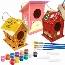 This is the new ebay. Diy Bird House Kit For Kids Birdhouse Kits For Kids To Build And Paint Wood Diy Arts Crafts For Girls Boys Toddlers 3 Pack Walmart Com Walmart Com