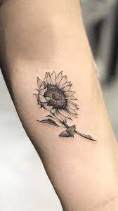 Awesome Black Gray Sunflower Tattoo C Tattoo Artist Samantha Sam Sunflower Tattoos Mom Tattoos Tattoos