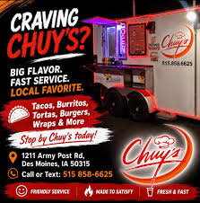 Chuy's food truck — Taco restaurant food truck in Des Moines, Iowa
