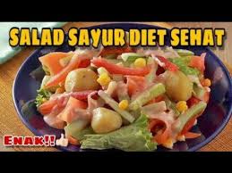 Watermelon cucumber salad with lemon vinaigrette. Cara Membuat Salad Sayur Menu Diet Youtube