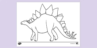 Download the printable dinosaur coloring sheet today! Stegosaurus Dinosaur Colouring Sheet Colouring Sheets