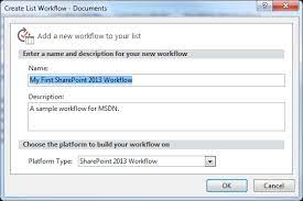 Creating A Workflow By Using Sharepoint Designer 2013 And The Sharepoint  Workflow Platform | Microsoft Learn