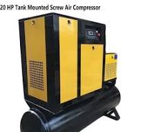20 Hp Tank Mounted Screw Air Compressor
