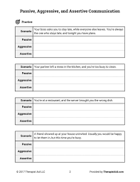 There are four main communication styles: Passive Aggressive And Assertive Communication Pt Group Therapy Activities Assertiveness Worksheets Worksheet 5th Grade Multiplication Worksheets Reading Games For Kids Math Paper Answers Kindergarten Materials Division Worksheets Grade 4 Best