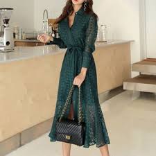 Aurora Long Sleeve Mermaid Lace Shirtdress Yesstyle
