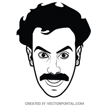 Actor Sacha Baron Cohen Vector Portrait Vector Portrait Free Vector Illustration Vector Free