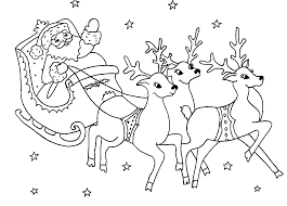 Voir les аvis clients et les priх. Coloriage Pere Noel Et Ses Rennes A Imprimer