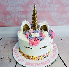 Unicorn Happy Birthday Rose Gold Cake Cherry On Top Delights Custom Cake And Desserts Marietta Georgia Unicorn Birthday Cake Cake Unicorn Cake
