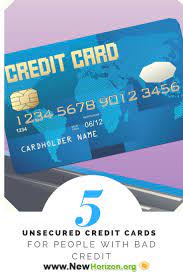 A secured credit card requires you to. Unsecured Credit Cards Bad No Credit Bankruptcy O K Unsecured Credit Cards Bad Credit Credit Cards Guaranteed Approval Credit Card