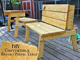 The Good Kind Of Crazy Convertible Bench Picnic Table You Can Make Tomorrow Picnic Table Bench Picnic Table Diy Picnic Table