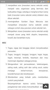 Lihatlah apa yang di sampaikan jangan melihat siapa yang menyampaikan. 10 Ide Contoh Visi Misi Ketua Osis Smp The Light Of Karen