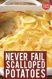Never Fail Scalloped Potatoes Recipe Homemade Scalloped Potatoes Recipes Scallop Recipes