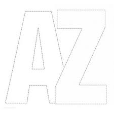 Large printable cut out letters big letter d templates midcitywest templates for cutting out letters full english alphabet may be Full Alphabet Template A4 Page Sized Letters 26 Letters In A Single Download Dotted Ou Free Printable Alphabet Letters Printable Letters Alphabet Printables