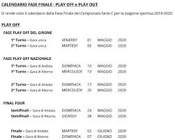 Visit bet9ja for high odds on soccer and the best live betting service.deposit fast and play on racing,casino and virtuals. Serie C Ecco Le Date Di Play Off E Play Out 2019 2020