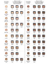 Bare Minerals Ready Foundation Color Chart In 2019 Farben