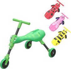 Scuttlebug 3 Wheel Foldable Ride On Tricycle for 1-3 Year Old Boys and  Girls, Grasshopper Tricycle, Air Handlebar, Promotes Your Toddler's Balance  and Motor Skills: Amazon.de: Toys