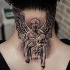 Wings Neck Tattoo Back Of Neck Tattoo Men Back Of Neck Tattoo Best Neck Tattoos