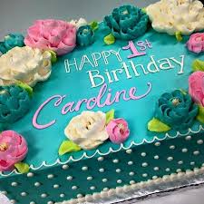 Birthday Floral Sheet Cake Designs Pin By Monique Monroe On Cakes 2 Birthday Sheet Cakes White Flower Cake Shoppe Sheet Cake Designs