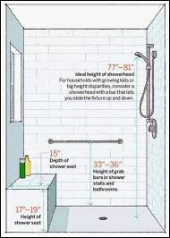 Shower Measurements Shower Remodel Shower Seat Adjustable Shower Head