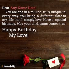 We did not find results for: Happy Birthday Love Name Wishes For You