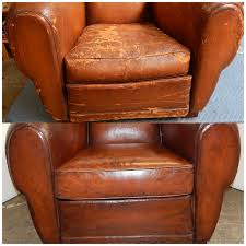 How one can reupholster a eating chair seat. Leather Restoration