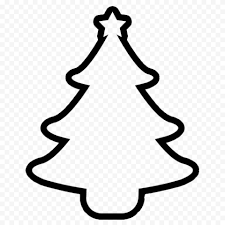 Christmas preparations are going on all around. Hd Simple Outline Christmas Tree Black Silhouette Icon Png Citypng