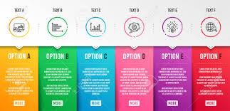 Horizontal Chart Idea And Cogwheel Icons Simple Set Candlestick