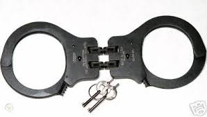 Peerless handcuff company, hinged handcuff 8. Vintage Peerless 301 Blacki Hinge Handcuffs Restraints 22843448