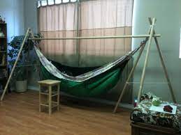 If you want to get a hammock bed for sleeping, the first priority is to find one designed for optimal sleeping and comfort. Hammock Stand Diy Or Buy Diy Hammock Hammock Chair Stand Indoor Hammock Hanging