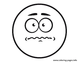 print emoji smiley with fear colorear coloring pages coloriage voitures francesco