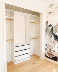 Ikea Pax Hack How To Customize A Small Closet With The Pax System The Pink Dream In 2020 Small Closet Design Closet Renovation Closet Small Bedroom