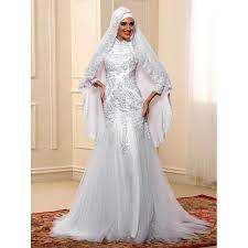 Video ini berisikan tentang salah satu model wedding hijab style 2019 wedding muslim modern hijab pengantin semoga video. 2019 Mermaid Princess Lace Muslim Wedding Dress Vestidos De Noiva Arabic Bride Dress Long Sleeve Vintage Hijab Wedding Dress Buy At The Price Of 146 30 In Aliexpress Com Imall Com