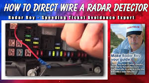 Mounted it to the rearview mirror using mirror mount and ran the wires to the interior. How To Hardwire Your Radar Detector Radardetector Org