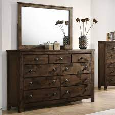 Check spelling or type a new query. New Heritage Design Blue Ridge 9 Drawer Dresser And Mirror In Rustic Gray Nebraska Furniture Mart