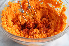Add 1 3/4 pounds peeled and cubed sweet potatoes to a large pot of salted water. Light Sweet Potato Casserole Recipe With Sage Breadcrumbs Cookin Canuck