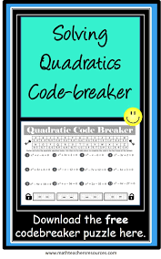 Solving Quadratic Equations Activity Solving Quadratic Equations Quadratics Quadratic Equations Activities