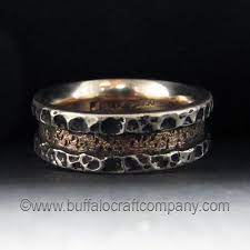 Folsom Rustic Men S Wedding Band Palladium Gold Texture Distressed Rugged Organic Rough Elegant Fashion Jewelry Ring