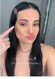 Honest opinion do you prefer my natural eyebrows or the laminated look  eyebrows? #nyxeyebrowglue #laminatedbrows #trendymakeuplook #fyp #parati