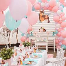 Horseshoes are a fun and cool idea for rustic and farmhouse décor. Girl Horse Party Decorations Novocom Top